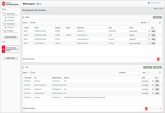 Easy to use interface guides you through CSR generation, domain validation and certificate installation Comodo Certificate Installer